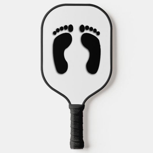 Bare Feet Prints Pickleball Schläger (Vorderseite)