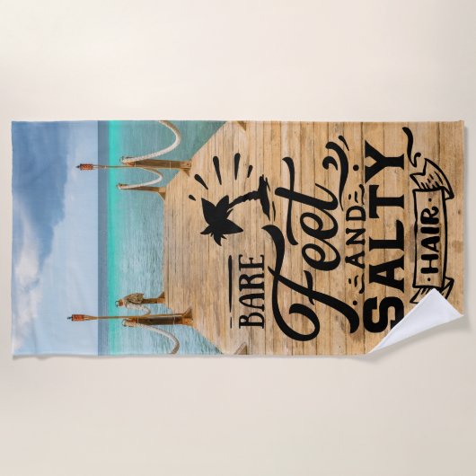 Bare Feet Strandtuch (Vorderseite)