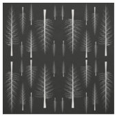 Bare Fir Trees White auf einer beliebigen Farbe ID Stoff (Muster)