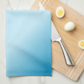 Bare Footprints Blue Geschirrtuch (Viertel Falte)