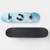 Bare Footprints Blue Skateboard (Horizontal)