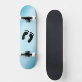 Bare Footprints Blue Skateboard (Vorderseite)