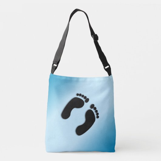 Bare Footprints Tragetaschen Mit Langen Trägern (Rückseite)