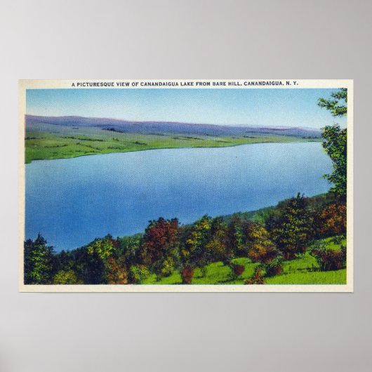 Bare Hill View of Canandaigua Lake Poster (Vorne)