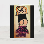 BARE HINTERN FUNNY HALARIOUS BIRTHDAY CARD KARTE (Vorderseite)