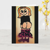 BARE HINTERN FUNNY HALARIOUS BIRTHDAY CARD KARTE (Gelbe Blume)