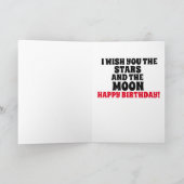 BARE HINTERN FUNNY MOONED BIRTHDAY CARD KARTE (Innenseite)
