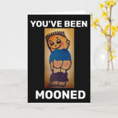 BARE HINTERN FUNNY MOONED BIRTHDAY CARD KARTE (Gelbe Blume)