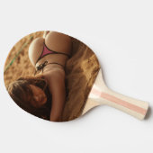 BARE HINTERN G-STRAND GIRL PING PONG PADDLE TISCHTENNIS SCHLÄGER (Seitenansicht)