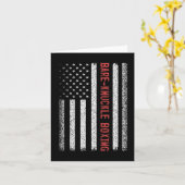 Bare-knuckle Boxing American Flag 4. Juli Wome Karte (Gelbe Blume)