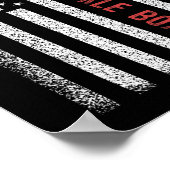 Bare-knuckle Boxing American Flag 4. Juli Wome Poster (Ecke)