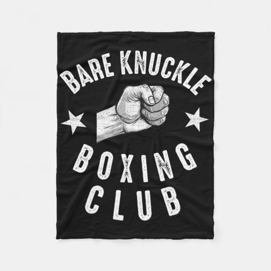 Bare Knuckle Boxing Men Fist Knuckle Figh Kämpfen Fleecedecke (Vorderseite)