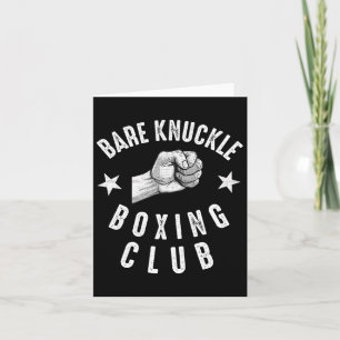 Bare Knuckle Boxing Men Fist Knuckle Figh Kämpfen Karte