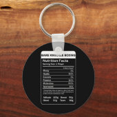 Bare Knuckle Boxing Nutrition Fakten Schlüsselanhänger (Vorderseite)