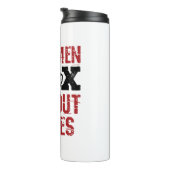 Bare Knuckle Boxing Real Men Box ohne Handschuhe Thermosbecher (Nach rechts gedreht)