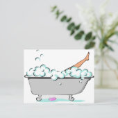 Bare Leg Postkarte (Stehend Vorderseite)