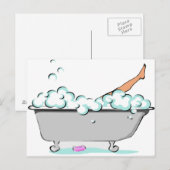 Bare Leg Postkarte (Vorne/Hinten)