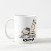 Bare Minimum Achiever Funny Llama Lazy Humor  Kaffeetasse (Links)