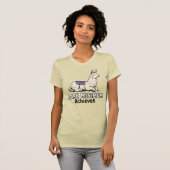 Bare Minimum Achiever Funny Llama Lazy Humor T-Shirt (Vorne ganz)