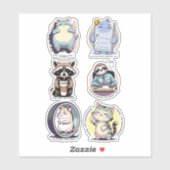 Bare Minimum Club Sticker Sheet | Relatable funny (Blatt)