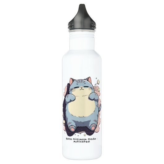 Bare Minimum Mode Activated – Relatable Mood Edelstahlflasche (Links)