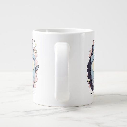 Bare Minimum Mode Activated – Relatable Mood Jumbo-Tasse (Rückseite)