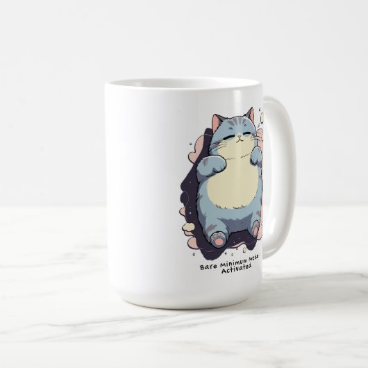 Bare Minimum Mode Activated – Relatable Mood Kaffeetasse (VorderseiteRechts)