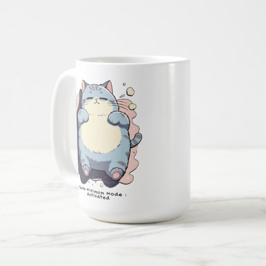 Bare Minimum Mode Activated – Relatable Mood Kaffeetasse (Vorderseite Links)