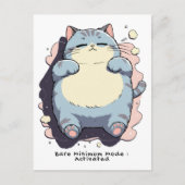 Bare Minimum Mode Activated – Relatable Mood Postkarte (Vorderseite)
