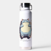 Bare Minimum Mode Activated – Relatable Mood  Trinkflasche (Rückseite)