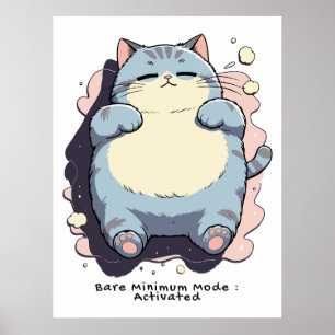Bare-Minimum-Modus aktiviert – Nachvollziehbare St Poster