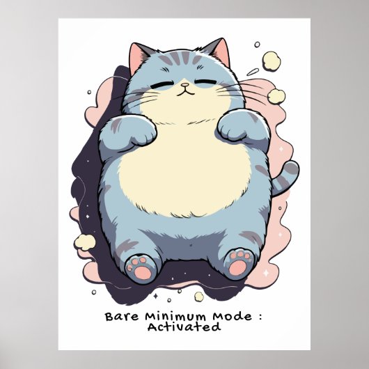 Bare-Minimum-Modus aktiviert – Nachvollziehbare St Poster (Vorne)