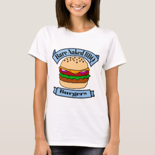Bare Nekkid BBQ Burger T-Shirt