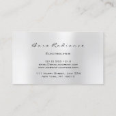 Bare Radiance Electrolysis Waxing Beauty Gray Visitenkarte (Rückseite)