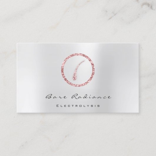 Bare Radiance Electrolysis Waxing Beauty Gray Visitenkarte (Vorderseite)