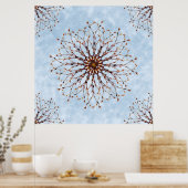 Bare Tree and Sky Abstrakt Poster Print (Küche)