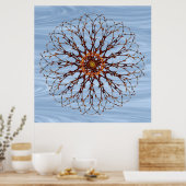 Bare Tree and Sky Mandala Poster Print (Küche)