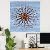 Bare Tree and Sky Mandala Poster Print (Heimbüro)