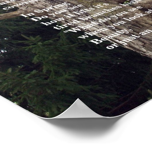 Bare Tree Gedicht für Arbor Day Poster (Ecke)