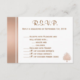 Bare Tree on Nude R.S.V.P. RSVP Karte