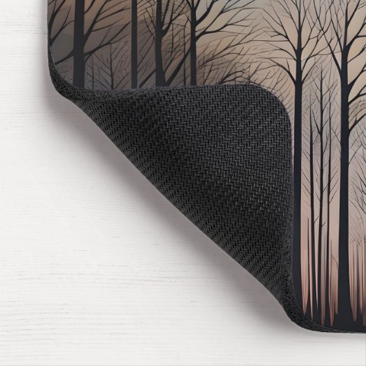 Bare Trees and The Moon Mousepad (Ecke)