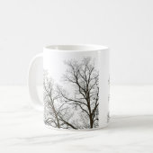 Bare Trees & Cool Sky Nature Design Kaffeetasse (Vorderseite Links)