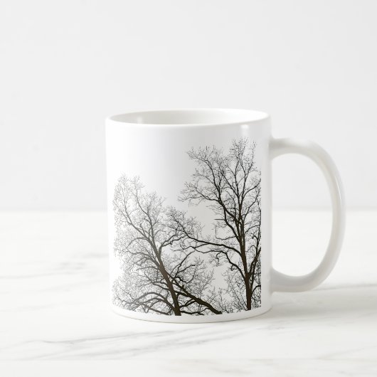 Bare Trees & Cool Sky Nature Design Kaffeetasse (Rechts)