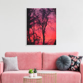 Bare Trees Sunrise Wrapped Canvas Leinwanddruck (Insitu (Wohnzimmer))