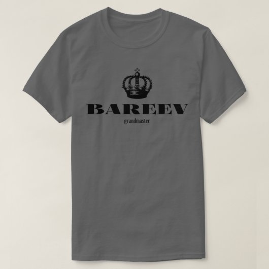 Bareev Schach Großmeister Schachspieler T-Shirt (Design vorne)