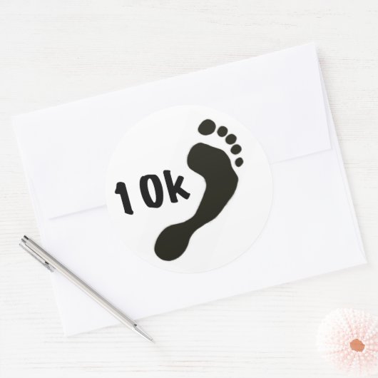 Barefoot 10K Aufkleber (Umschlag)