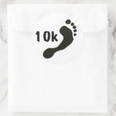Barefoot 10K Aufkleber (Tasche)