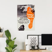 Barefoot Adventure Vintage-Surffilmplakat Poster (Heimbüro)