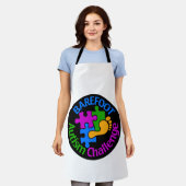 Barefoot Autism Challenge Trucker Hat Schürze (Getragen)