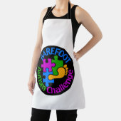 Barefoot Autism Challenge Trucker Hat Schürze (InSitu)